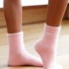 Lounge Underwear Outlet Embroidered Lounge Toastie Socks - Pink Outlet 2 Lounge Underwear Outlet Embroidered Lounge Toastie Socks - Pink Outlet