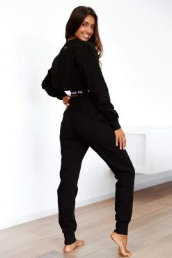 Lounge Underwear Jogger Und Hose Rope Cord Joggers - Black