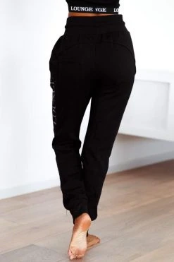 Lounge Underwear Jogger Und Hose Rope Cord Joggers - Black