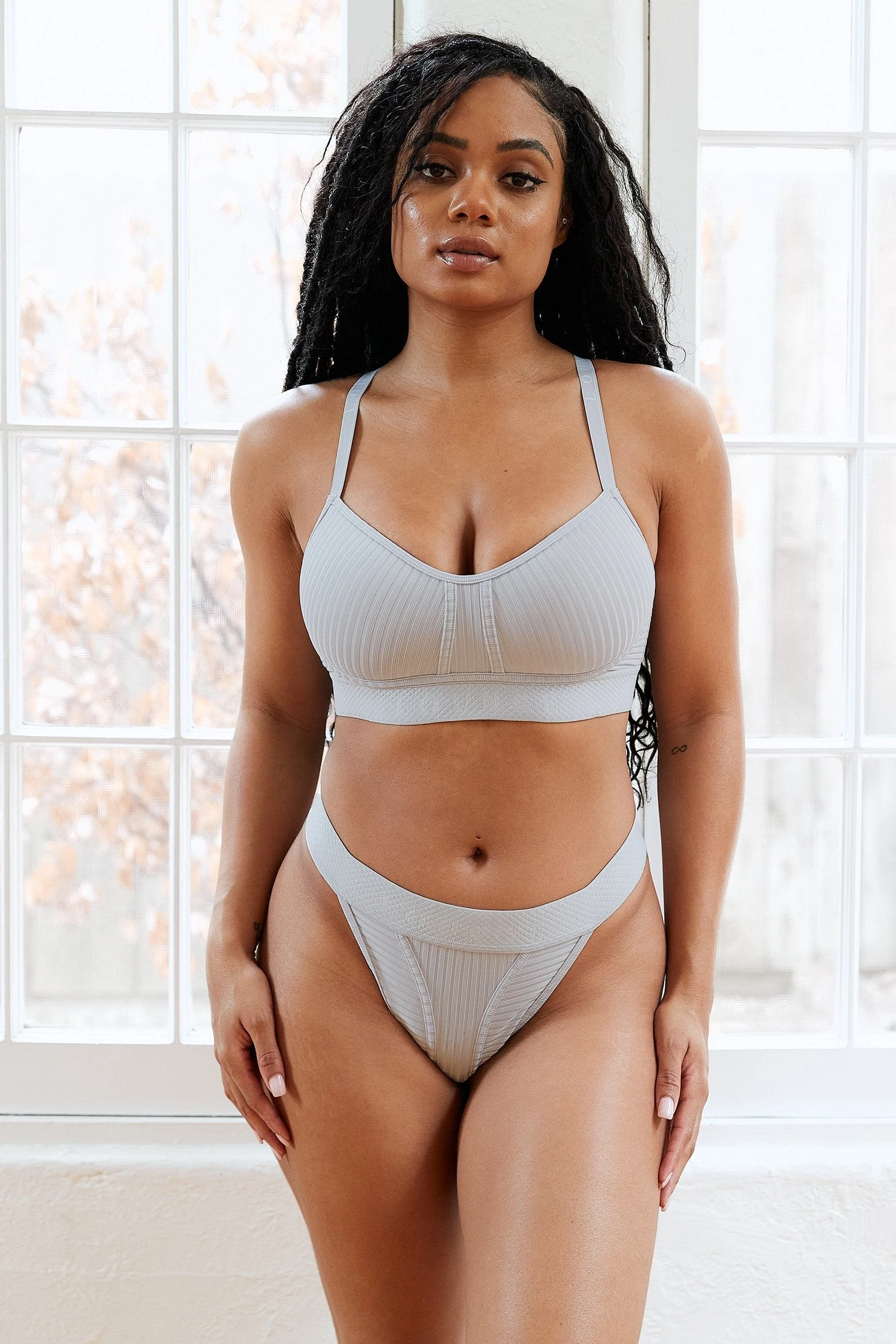 A23I5766.jpg Lounge Underwear Bare Bra (Set) - Grey