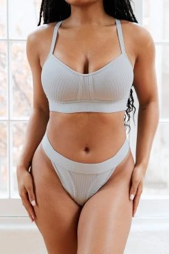 Lounge Underwear Bare Bra (Set) - Grey 9 Lounge Underwear Bare Bra (Set) - Grey