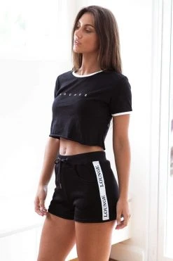 Lounge Underwear High Waisted Shorts - Black 4 Lounge Underwear High Waisted Shorts - Black