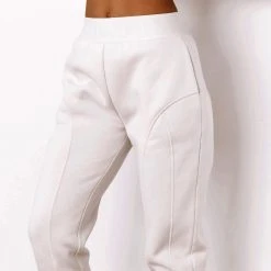 Lounge Underwear Jogger Und Hose Basic Fitted Joggers - Cream 6 Lounge Underwear Jogger Und Hose Basic Fitted Joggers - Cream
