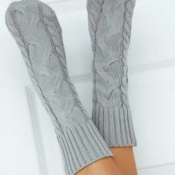 Lounge Underwear Schlaf Cosy Knitted Socks - Grey 8 Lounge Underwear Schlaf Cosy Knitted Socks - Grey