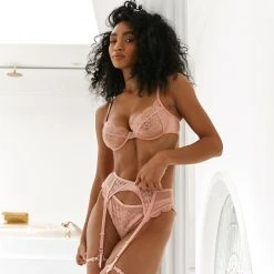 Lounge Underwear Louise Intimates Bra (Set) - Pink Lace
