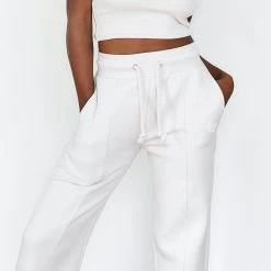 Lounge Underwear Comfy Cosy Wide Leg Joggers - Cream