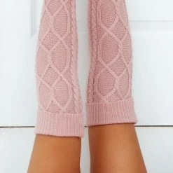 Lounge Underwear Outlet Outlet Knee-High Cosy Knitted Socks - Pink 7 Lounge Underwear Outlet Outlet Knee-High Cosy Knitted Socks - Pink