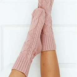 Lounge Underwear Outlet Cosy Knitted Socks - Pink Outlet