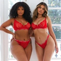 Lounge Underwear Bestsellers Sustainable Royal Balcony Bra (Set) - Red